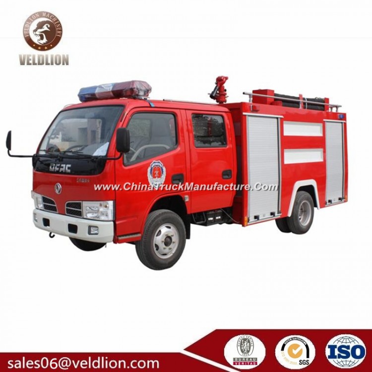 Dongfeng 6 Wheelers 2500L Water Tanker Fire Fighting Truck with CCC Certification