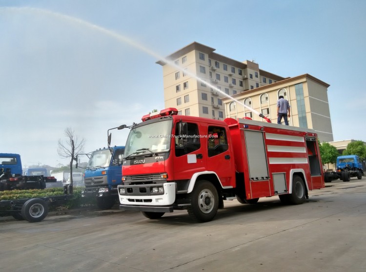 Japan Brand Double Cabin Isuzu Fire Truck, Fire Fighting Truck for Sale