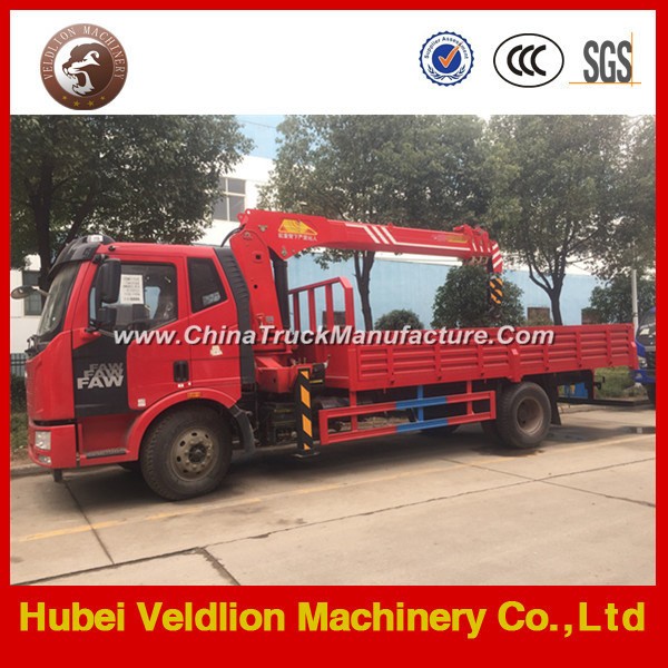 FAW Best Selling Hydraulic Small Truck with Crane 10 Ton