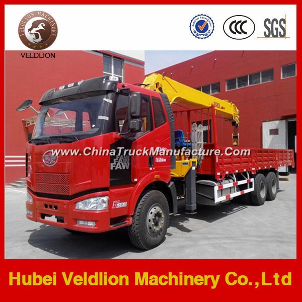 FAW 6X4 Truck with Crane 8-12 Tons