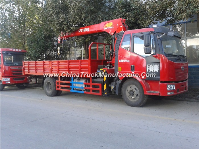 FAW Knukled Boom 10-16ton Truck with Crane