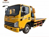 FAW 3ton Lowbed Wrecker Towing Truck Road Wrecker 0 Degree Flatbed Car Carrier