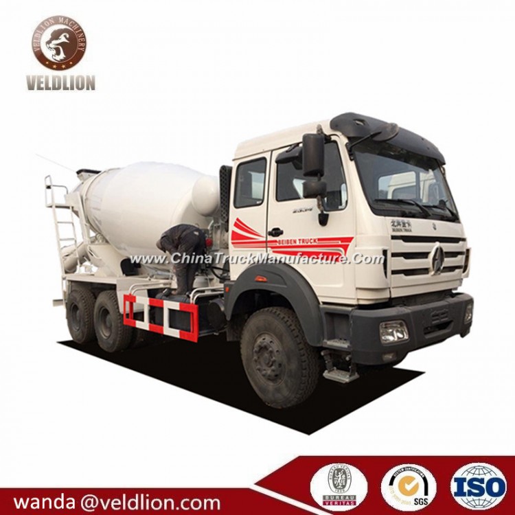 Brand New Good Quality Mobile 8m3 10m3 12m3 Beiben Concrete Mixer Truck for Sale