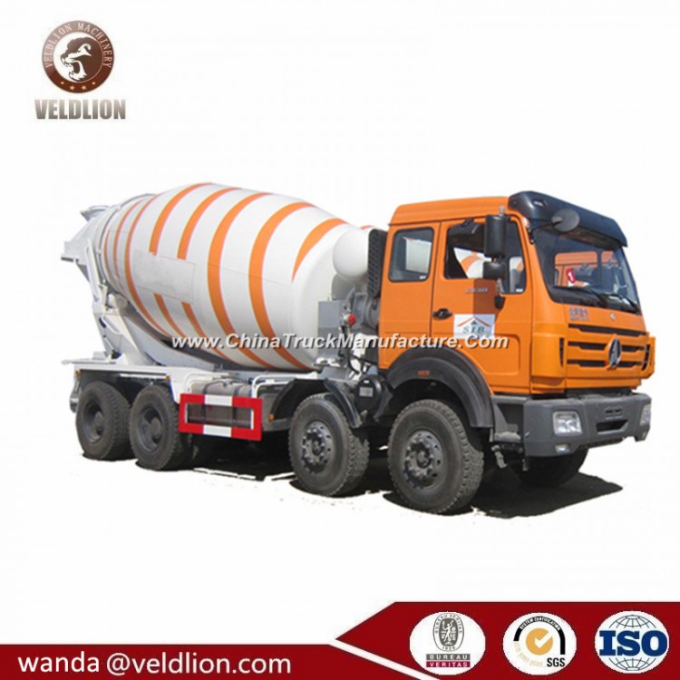 Factory Prices Beiben Automatic Self Loading 8X4 12 Wheeler 15m3 Concrete Cement Mixer Truck
