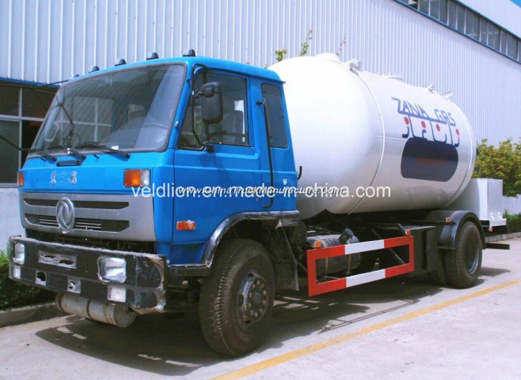 4X2 LPG Filling Truck Liquified Petroleum Gas Tank 5000lts