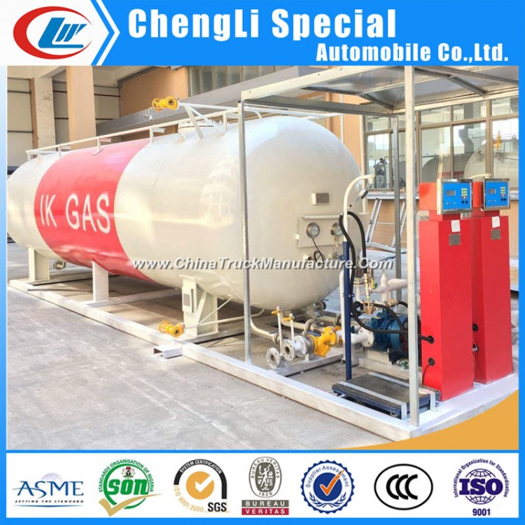 6 Ton LPG Automatic Gas Filling Station Mobile LPG Gas Filling Plant for Nigerian