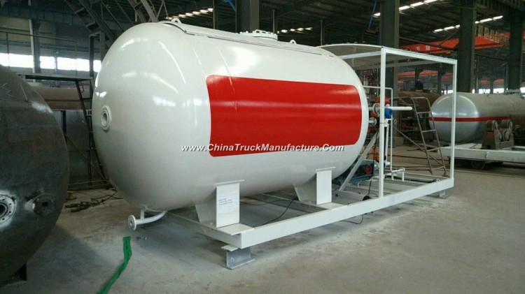 10tons 20000liters LPG Gas Filling Tank Skid Station with Filling Scale or Dispenser