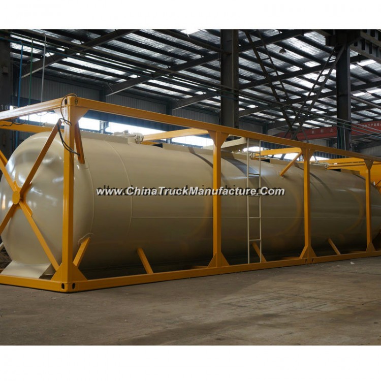 Liquefied Petroleum Gas Storage Bulk 40 FT Tank Container with Frame