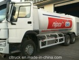 Sinotruk HOWO 6X4 20m3 25cbm LPG Tanker Bobtail Truck with Dispenser for Nipco