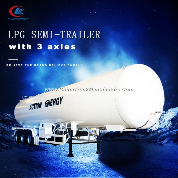 LPG 3 Axles LPG Transportation Tank Semi Trailer LPG Trailer