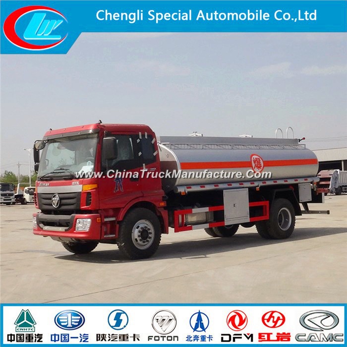 Foton Oil Fuel Tank Truck 4X2 15cbm Fuel Tank