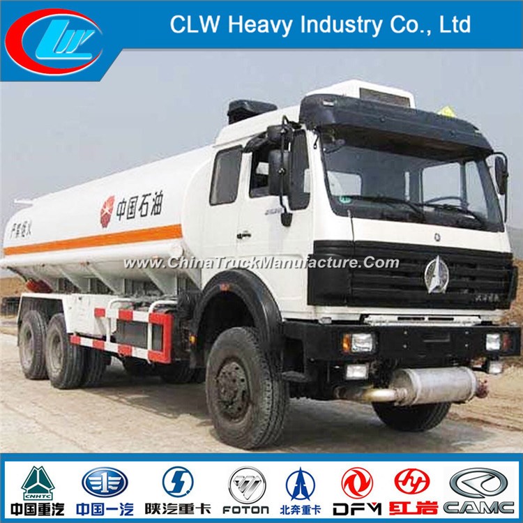 6*4 North Benz Petro Tanker Truck with Double Nozzle Dispenser