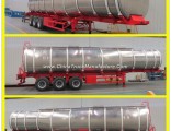 35000liters 3 Axle Aluminum Fuel Tanker Trailer for Saudi Arabia