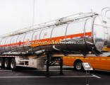 Saso 42m3 Oil Aluminium Alloy Fuel Tank Trailer
