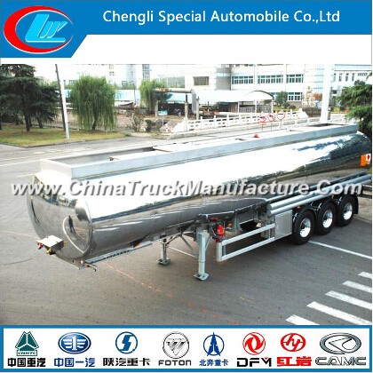Aluminum Alloy Oil Tank Trailer 42 Cbm Aluminum Fuel Tanker Trailer