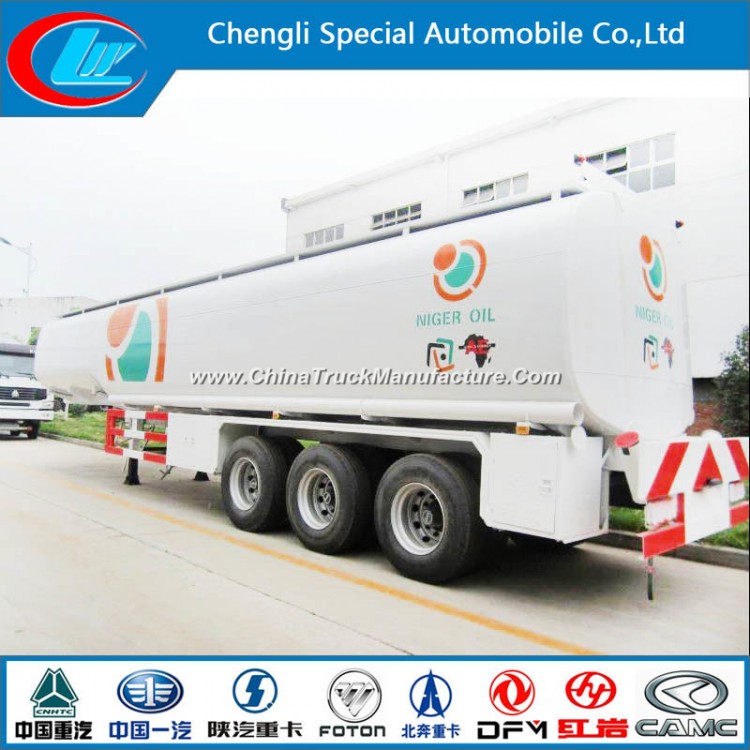 Factory Direct Sale Carbon Steel 3 Axle Petroleum Tank Trailer, 50cbm Fuel Trailer, 40m3 Oil Tanker 