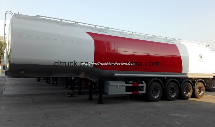 Large Capacity 40000~60000 Liters Oil Tank Trailer, Underloading System Fuel Tanker Trailer