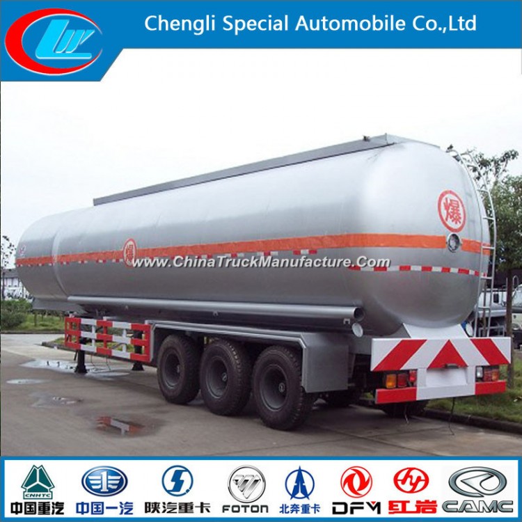 3 Axle 45000liters Stainless Steel Fuel Tanker Semi-Trailer