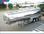 3 Axles Aluminum Alloy Fuel Tank Semi Trailer, 42000 Liters Fuel Tank Trailer, Aluminum Alloy Fuel T