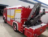 5 Tons of Rear Vehicle-Mounted Arm Folding Crane System Emergency Lighting Tower Fire Truck