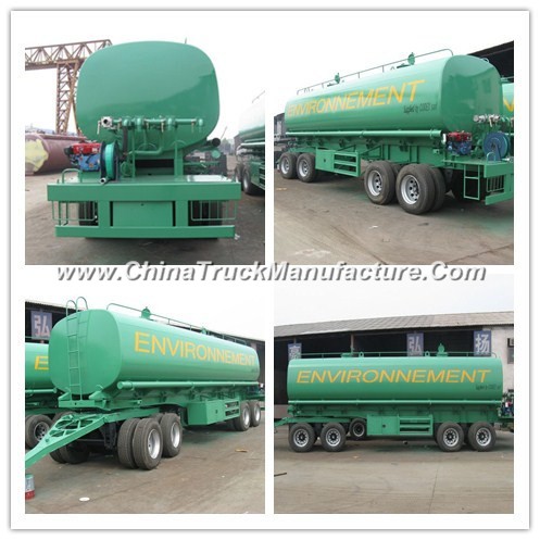 China Exported 40000L Stainless Steel Water Tanker Trailer