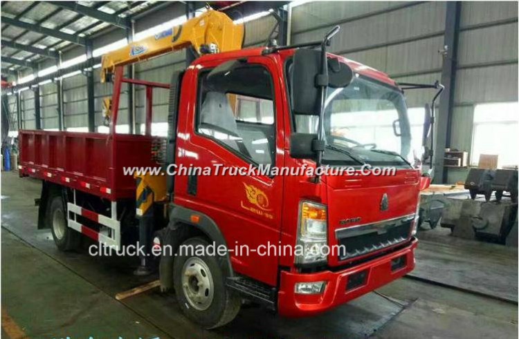 Sinotruk HOWO 5tons Telescopic Truck Mounted Crane for Sale