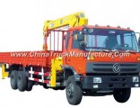 DFAC 6X4 10ton Hydraulic Straight Boom Crane Truck Mounted for Sale