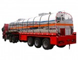 New Condition Chemical Liquid Transport Tank Semi Trailer with Tractor