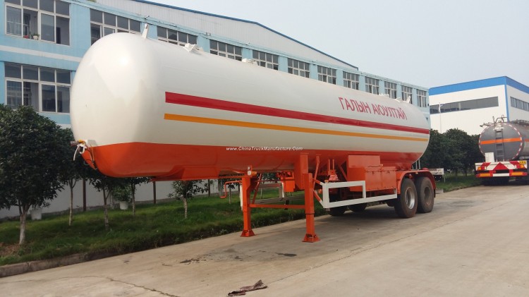 China Manufacturer 2 Axles LPG Liquid Propane Gas Tank Semi Trailer