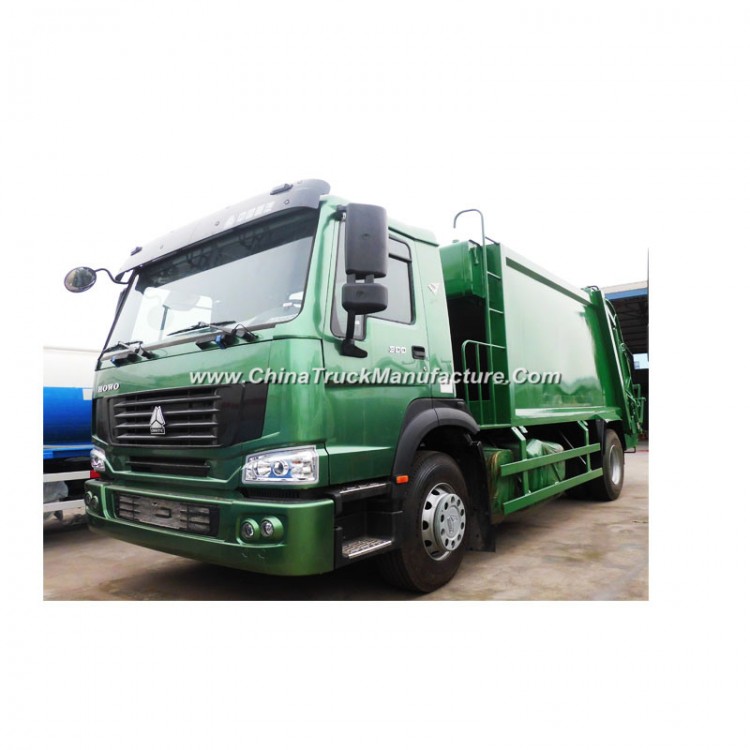 HOWO 4*2 Capacity 8t Compress Garbage Truck Refuse Compactor Truck
