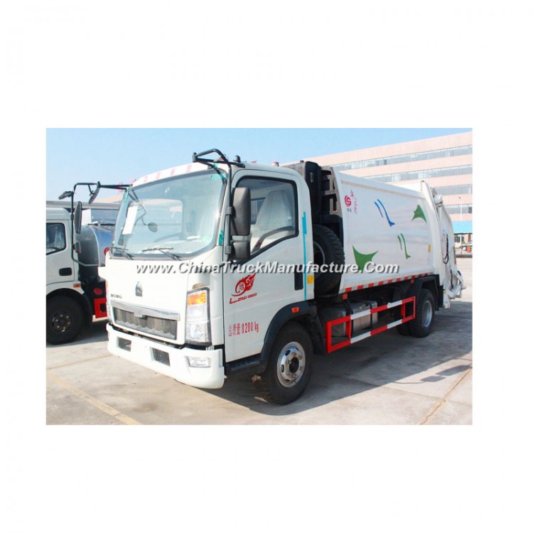 HOWO Small 4*2 5m3 Garbage Truck Garbage Compactor Truck