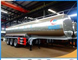 3 Axle Stainless Steel 45000L 30ton Milk Delivery Tank Truck Trailer for Sale
