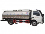 Factory Supply Dongfeng 4X2 8cbm Stainless Steel Milk Tank Truck