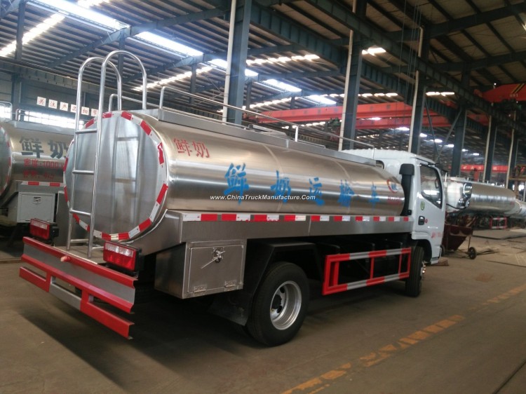 Customized 2m3 to 20m3 Stainless Steel Dairy Fresh Milk Tank Truck for Sale