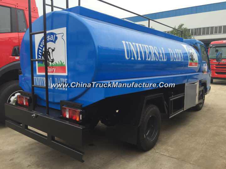 Fresh Milk Delivery Truck 8000 Liters Stainless Steel 304 Tank Truck