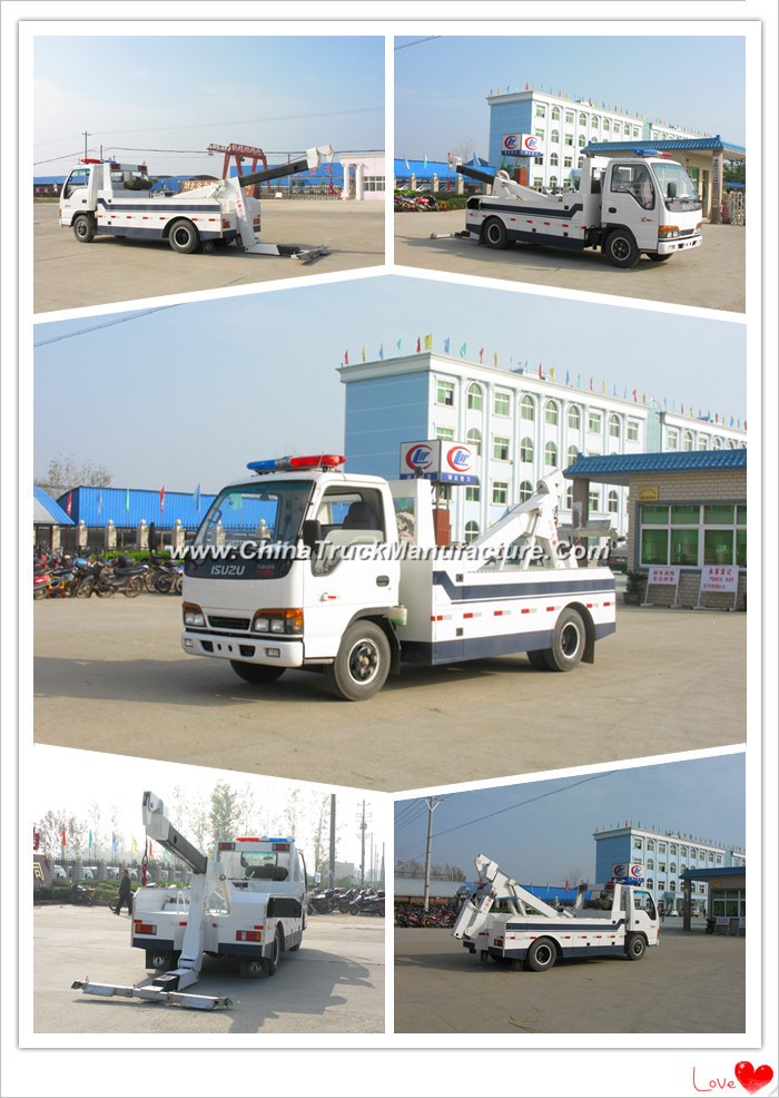 Exported 6 Wheeler Flatbed Wrecker Recovery Truck