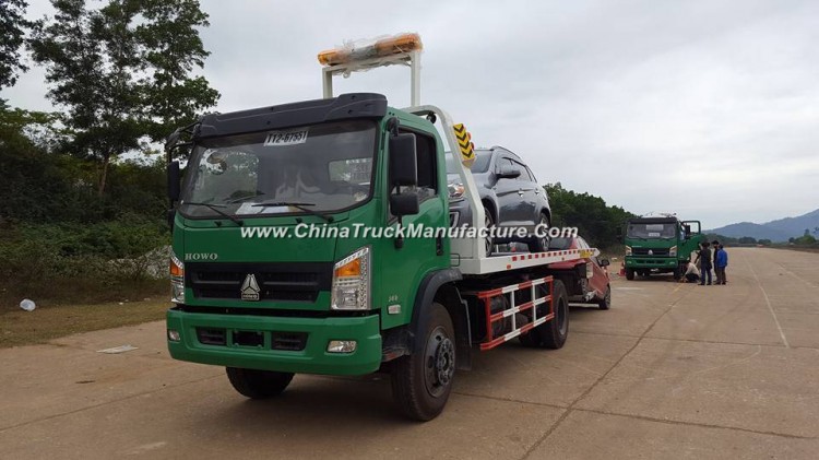 Factory Direct HOWO 4X2 Road Recovery Platform Tow Truck
