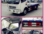 Dongfeng 4X2 3ton 5ton Flatbed Platform Road Wrecker Towing Truck