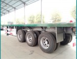 Sinotruk BPW Flat-Bed 3 Axle Truck Trailer 40FT Container Semi Trailer