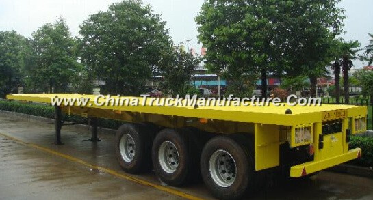 3 Axle Flat Bed Container Semi Trailer
