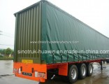 3 Axles Cargo Box Van Curtain Side Semi Trailer