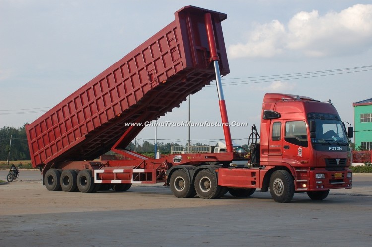 Sinotruk China Supplier Dump Trailer Front Tipping with 3 Axle