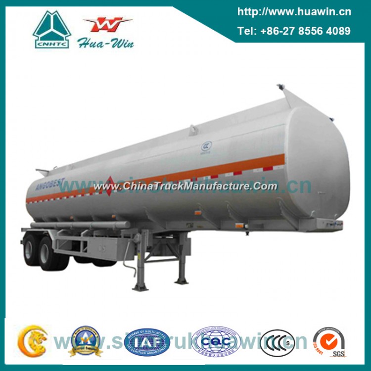 2 Axles Oil Tank Semi Trailer with BPW Axle for Sale