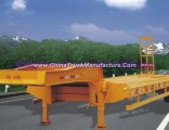 Hot Selling 3 Axles Low Bed Semi Trailer with Durable Design