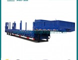 3 Axle Low Bed Semi Trailer with Manual Spring Ladder