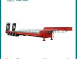 4 Axle Low Bed Semi Trailer with Manual Spring Ladder