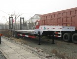 Manufacturer 3 Axles Low Bed Semi Trailer for Machine for Sale