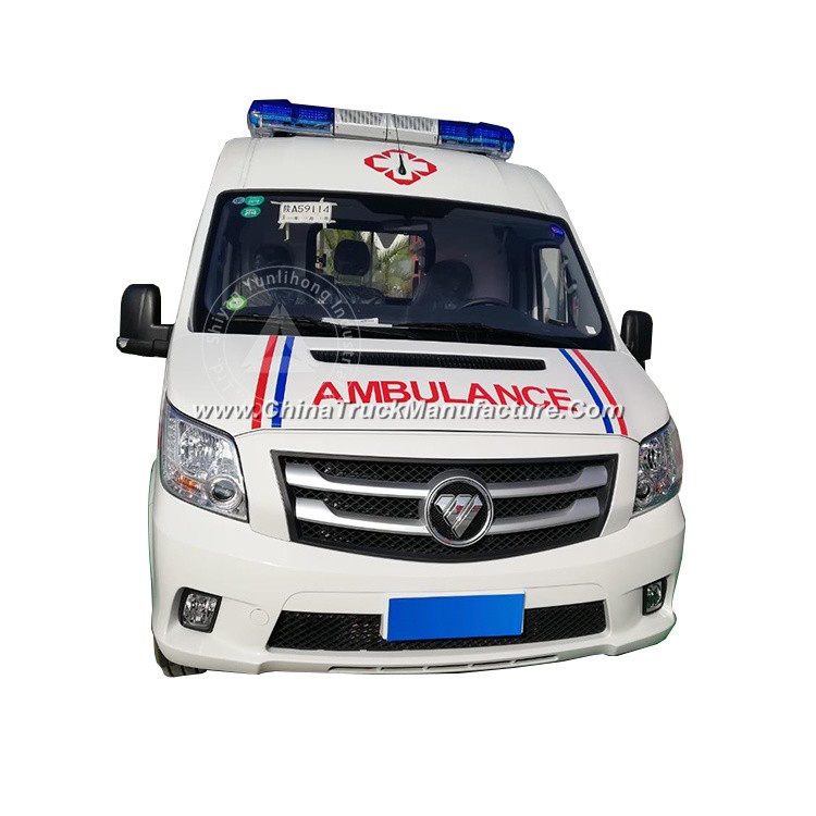 Foton Chassis LHD Ylh5048xjh-V1 Middle Roof Diesel Engine Hospital ICU Transit Medical Clinic Ambula