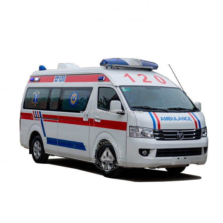 Foton Chassis LHD Ylh5032xjh5 Middle Roof Gasoline Petrol Engine Hospital ICU Transit Medical Clinic