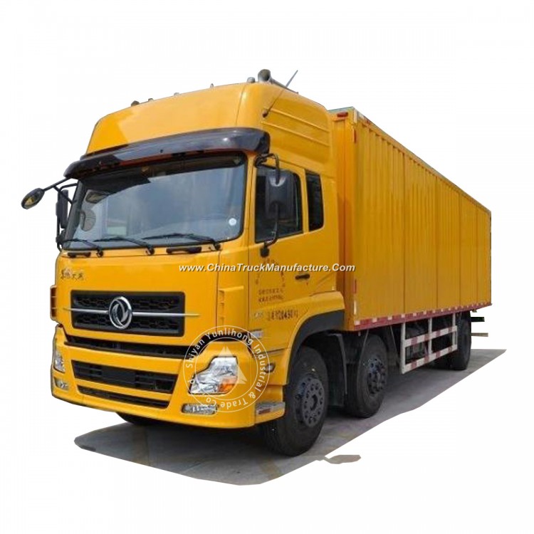 Dongfeng 6X2 220HP 59.2m3 (59.2CBM) Van 12 Ton (12t) Highway Model Box Van Cargo Truck